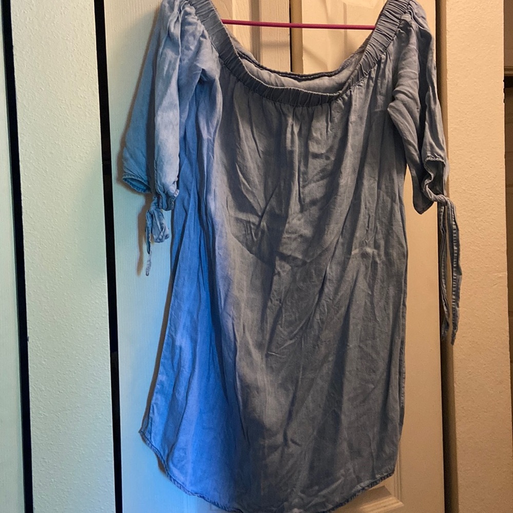 Off the shoulder mini dress